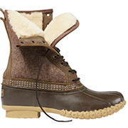 10" Shearling-Lined Herringbone