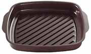 For cooking, frying and broiling on the grill. Complete with helper handles and ribbed bottom for perfect searing and healthier cooking.