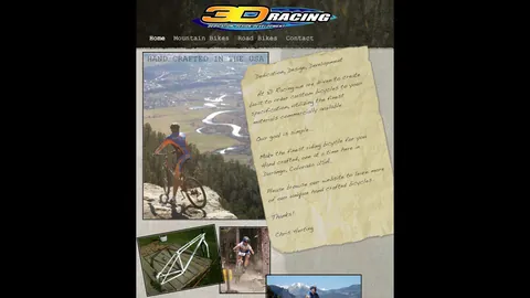 Preview of the 3D Racing website