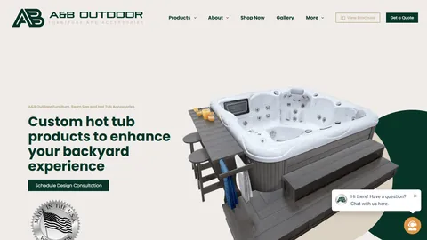 Preview of the A & B Outdoor Products website
