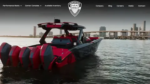 Preview of the Adrenaline Powerboats website
