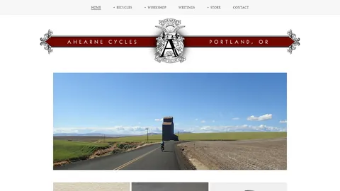 Preview of the Ahearne Cycles website