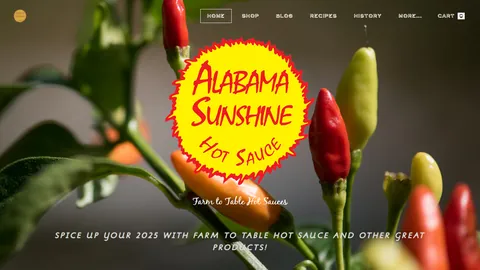 Preview of the Alabama Sunshine website