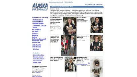 Preview of the Alaska Fur Exchange website