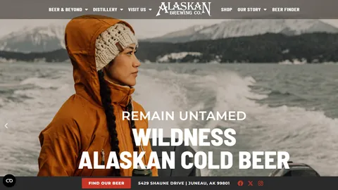 Preview of the Alaskan Brewing Co. website