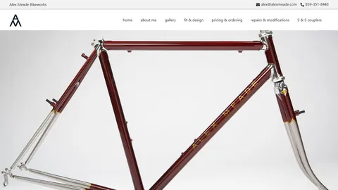 Preview of the Alex Meade Bikeworks website