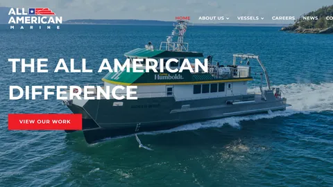 Preview of the All American Marine website