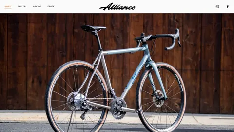 Preview of the Alliance Bicycles website