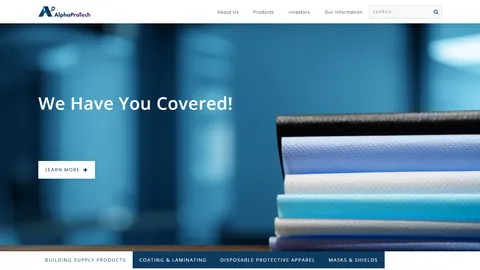 Preview of the Alpha Pro Tech website