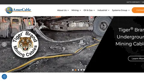 Preview of the AmerCable website