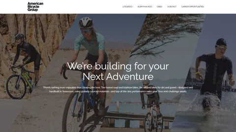 Preview of the American Bicycle Group website