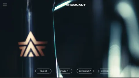 Preview of the Argonaut Cycles website