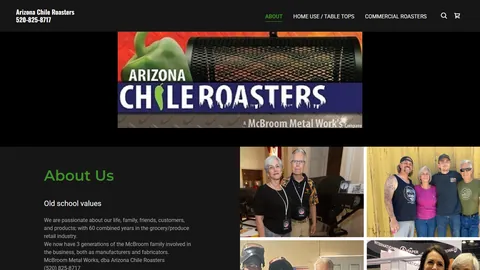 Preview of the Arizona Chile Roasters website
