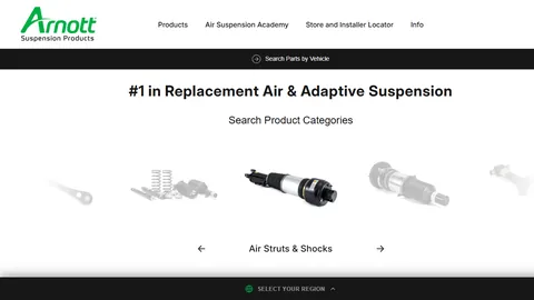 Preview of the Arnott website