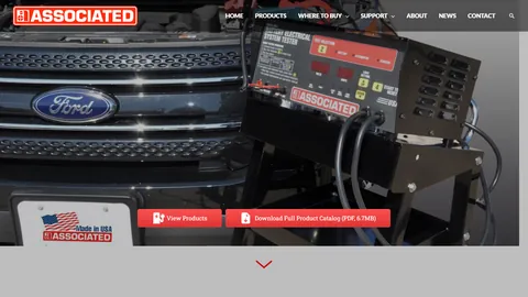 Preview of the Associated Equipment website