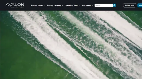 Preview of the Avalon Pontoons website