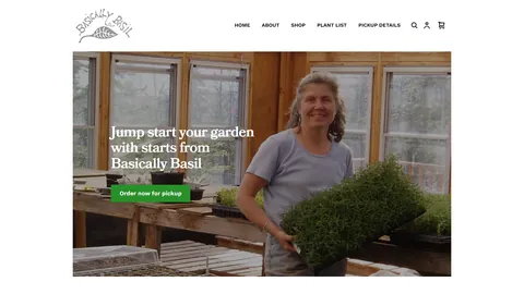 Preview of the Basically Basil website