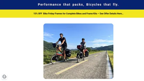 Preview of the Bike Friday website