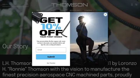 Preview of the Thomson website
