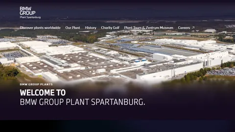 Preview of the BMW Manufacturing Co. website