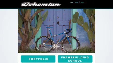 Preview of the Bohemian Bicycles website