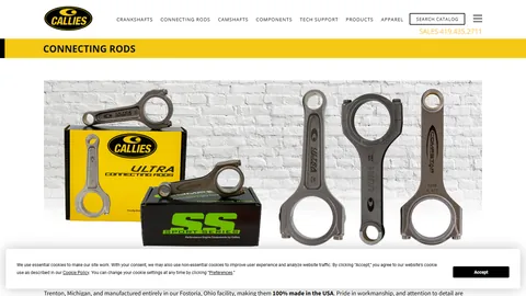 Preview of the Callies website