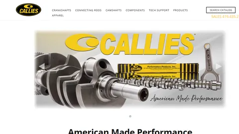 Preview of the Callies website