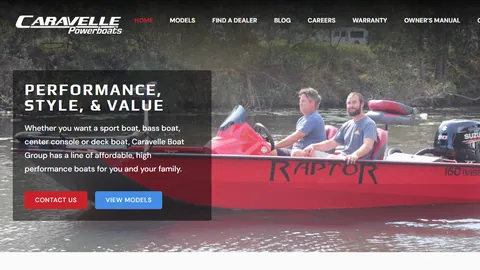 Preview of the Caravelle website