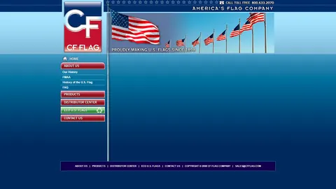 Preview of the CF Flag Co. website