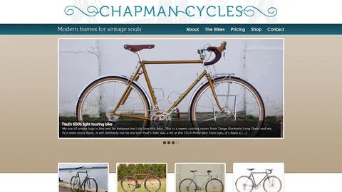 Preview of the Chapman Cycles website