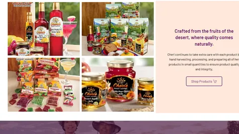 Preview of the Cheri's Desert Harvest website