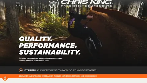 Preview of the Chris King website