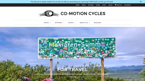 Preview of the Co-Motion Cycles website