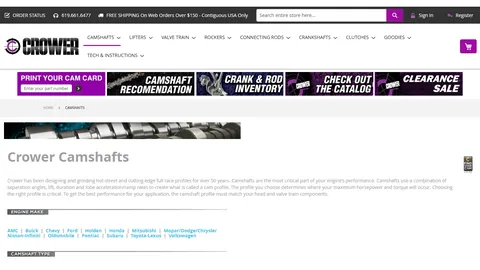 Preview of the Crower website