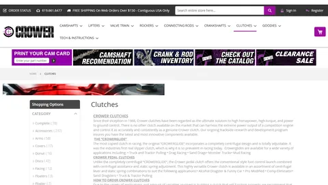 Preview of the Crower website