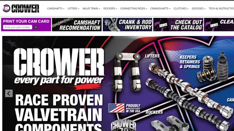 Preview of the Crower website