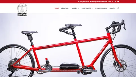 Preview of the da Vinci Designs website