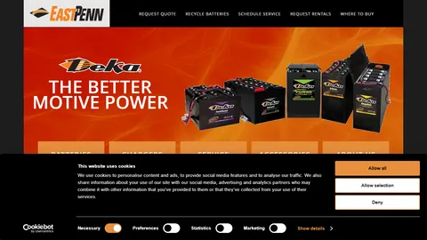 Preview of the Deka Motive Power website