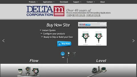 Preview of the Delta M website