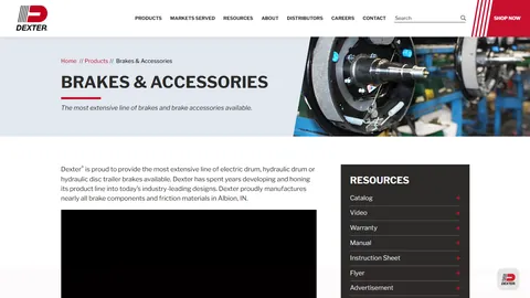 Preview of the Dexter website