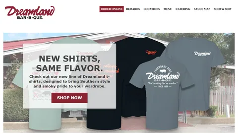 Preview of the Dreamland BBQ website