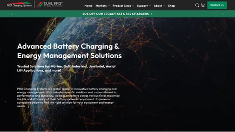 Preview of the PRO Charging Systems website
