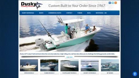 Preview of the Dusky Marine website