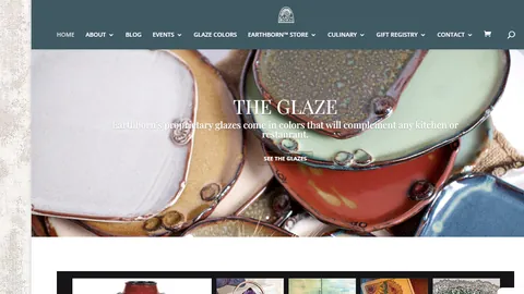 Preview of the Earthborn Pottery website