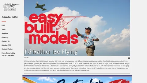 Preview of the Easy Built Models website