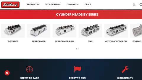 Preview of the Edelbrock website