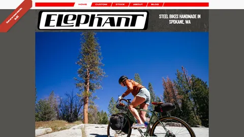 Preview of the Elephant Bikes website
