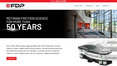 Preview of the FDP Friction Science website