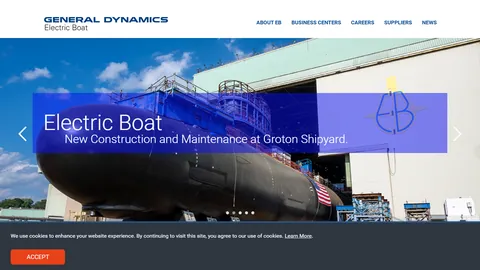Preview of the General Dynamics website
