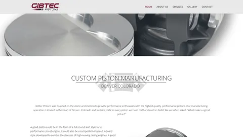 Preview of the Gibtec Pistons website